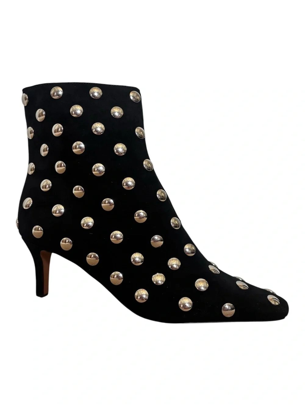 Madewell Snip-Toed Ankle Boots in Studded Suede